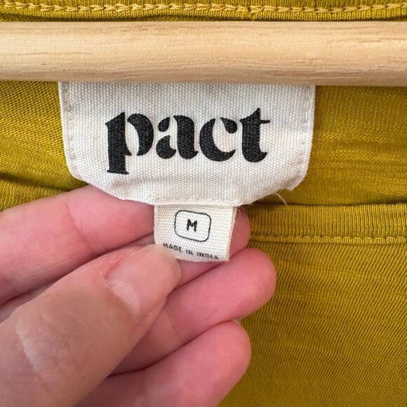 Pact Organic Cotton 3/4 Sleeve T Shirt Size M - Picture 3 of 3